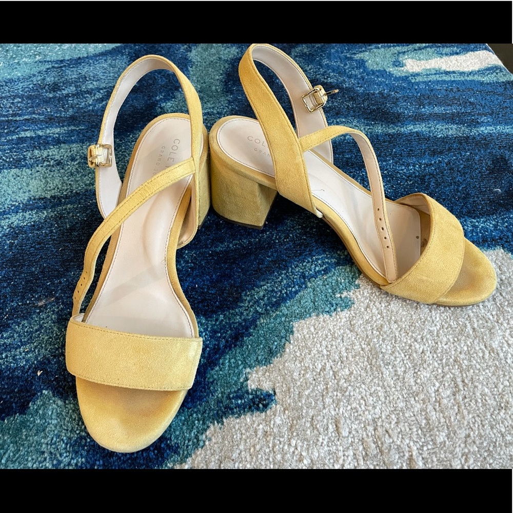 Cole Haan Suede heel sandals US6